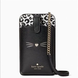 Kate Spade Meow Cat N/S Phone Crossbody